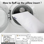 MIULEE 20x20 Inch Throw Pillow Insert Set of 4,Premium Pillow Stuffer Sham Square for Decorative Cushion Bed Couch Sofa