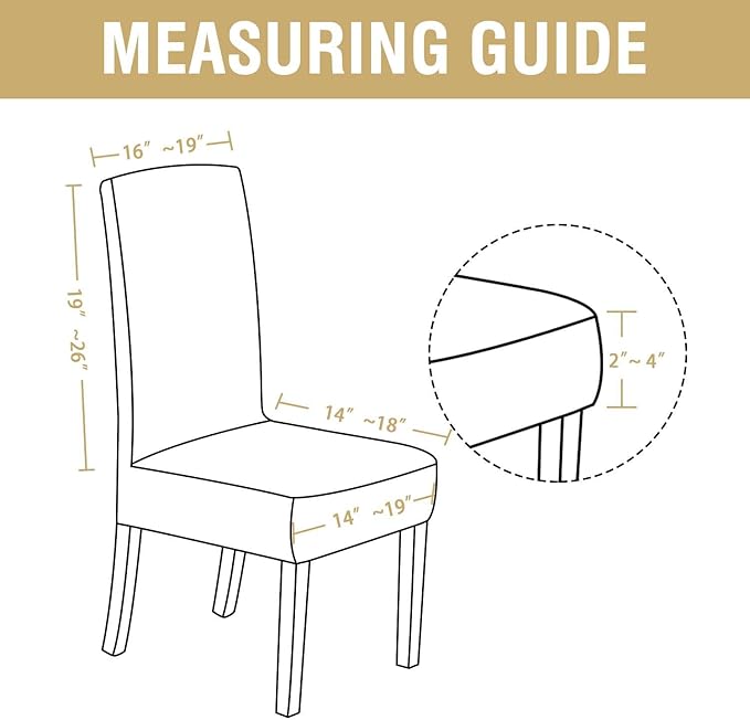 H.VERSAILTEX Velvet Dining Chair Covers Stretch Chair Covers for Dining Room Set of 2 Parson Chair Slipcovers Chair Protectors Covers Dining, Soft Thick Solid Velvet Fabric Washable, Navy