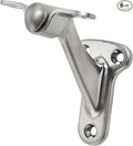 khtumeware 6 Pack 3 Inch Brushed Nickel Hand Rail Bracket Heavy Duty Hardware for Stairways, Home or Office Vintage Stair Support Satin Nickel Handrail Brackets