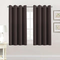 H.VERSAILTEX Premium Blackout Thermal Insulated Room Darkening Curtains for Bedroom/Living Room - Classic Grommet Top (2 Panels, Chocolate Brown, 52 Inch by 54 Inch)