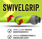 Flexzilla Garden Hose with SwivelGrip, 5/8 in. x 50 ft., Lightweight All-Weather Water Hose, Durable and Flexible, Leak-Free Connections