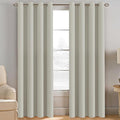 H.VERSAILTEX Room Darkening Curtains for Bedroom Thermal Insulated Living Room Curtains 102 Inch Long Grommet Privacy Protection Window Curtain Panels/Drapes for Nursery, 2 Panels, Ivory/Cream