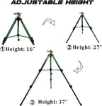 Biswing Impact Sprinkler Head on Tripod Base, Heavy Duty Lawn Sprinklers, 360 Degree Large Area Irrigation, Metal Sprinkler Nozzle & Solid Alloy Metal Extension Legs Flip Locks, 2 Pack