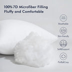 MIULEE Throw Pillow Insert Premium Pillow Stuffer Sham Square Form for Decorative Cushion Bed Couch Sofa 18x18 Inch