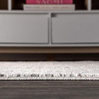 JONATHAN Y Boho Vintage Diamond Cream/Gray Runner Rug 2X8 ft, Moroccan Hype for Living Room, Bedroom, Kitchen, Office, Easy-Cleaning, High Traffic, Pet-Friendly, Non-Shedding (MOH101B-28)
