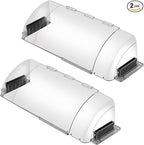 2 Pack Air & Heat Deflector for Vents, Sidewalls and Ceiling Registers, Adjustable from 8.5" to 15"