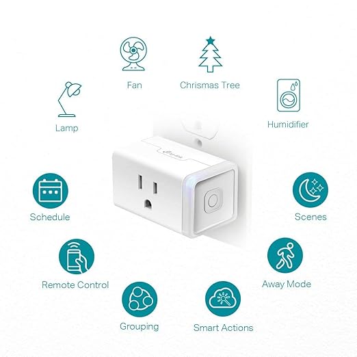 Kasa Smart Plug HS103P3, Smart Home Wi-Fi Outlet Works with Alexa, Echo, Google Home & IFTTT, No Hub Required, Remote Control,15 Amp,UL Certified, White, 3 Count (Pack of 1)