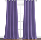 NICETOWN Lilac Purple Blackout Curtains 102" Long, 55" Wide, 2 Pieces for Office, Dining, Guest Room - Sound Reducing, Heat and Cold Block Panels for Modern Decorative