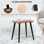 FORAOFUR Side Table, Rectangular Wooden Small End Table, Small Accent Table for Living Room, Bedroom and Balcony, Modern Side Tables for Spaces Home Decor, Easy Assembly