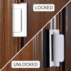 Home Security Door Lock Door Reinforcement Lock: Metal Door Locks for Front Door Locks for Kids Safety Child Proof Door Latch for Top Inside Deadbolt Lock
