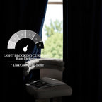 NICETOWN Navy Blue Velvet Blackout Curtains 96 inch Long for Bedroom and Living Room, Rod Pocket Drapes Soft Privacy Protection Window Treatments for Hall (2 Pieces, 52" Wide)