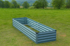 2 Pack 6x1.5x1FT Galvanized Raised Garden Beds Kit Outdoor Metal Gardening Planter Box for Vegetable Elevated Flower Herbs,Gray