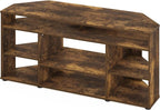 Furinno BESI TV Stand, No Tools Assembly Industrial Style Entertainment Center, TV Console for TV up to 46 Inch, for Living Room, Bedroom, Amber Pine