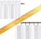NICETOWN White Velvet Curtains 63 inches for Bedroom, Sound Reducing Heavy-Duty Solid Rod Pocket Light Blocking Drapes/Panels for Living Room (2 Panels, 52 inches Wide Each Panel)
