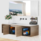 Under Sink Organizer Pull Out Cabinet Organizer Adjustable Height 2 Tier with Sliding Drawers Kitchen Bathroom Organizer and Storage(1pc)