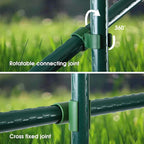 Adjustable Plant Trellis Connectors, Plastic Garden Stakes Clips for 0.78 inch Diameter Poles Connecting Joints for Tomato Cage Cucumber Teepee Climbing Plants Frame