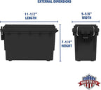 Sheffield Ammo Storage Box, .30 Cal Stackable | Water and Dust Resistant | Lockable | Made in USA | Pack of 6
