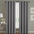 H.VERSAILTEX Blackout Curtains for Bedroom Curtains Thermal Insulated Room Darkening Window Treatment Extra Long Curtains/Drapes, Grommet Panels (Set of 2, 52 by 108 - Inch, Grey)