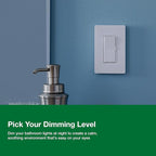 Lutron Diva LED+ Dimmer Light Switch for Dimmable LED, Halogen, and Incandescent Bulbs, 150 Watt, Single-Pole or 3-Way, DVCL-153P-WH, White (2-Pack)