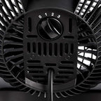 Amazon Basics Air Circulator Desk Fan for Bedroom, Home and Office, 90-Degree Tilt Head, 3 Speed Settings, Cooling, 35 Watts, Black, 11.1"W x 6.3"D x 10.9"H