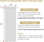 H.VERSAILTEX White Curtains 84 inches Long for Living Room Thermal Insulated Room Darkening Window Treatment Panels Drapes Light Reducing Curtains for Bedroom, 2 Panels, 52" W x 84" L, White