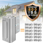 Home Security Door Reinforcement Lock - Safety Child Proof Door Locks with 8 Screws for Inward Swinging Front Doors, Extra Add a Top Lock Inside Withstands 800 lbs Deadbolt Latch, Guard Bedroom Patio