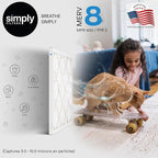 Simply 10x14x1 Air Filter, Merv 8, 6 Pack, For Home AC Furnace & HVAC (Actual Size: 9.75"x13.75"x0.75") DUST, Pet, & Allergy Control