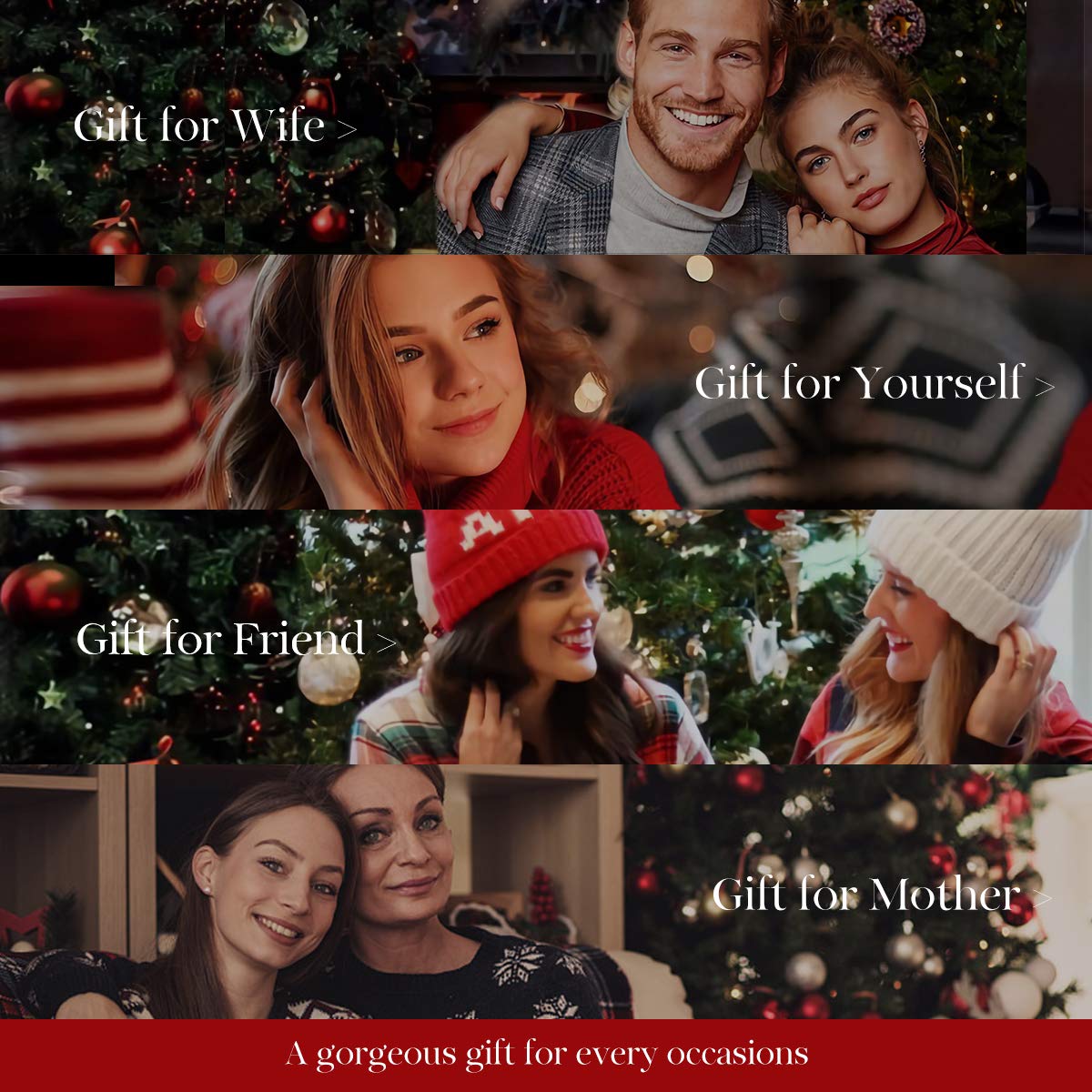 AGVANA Aquamarine Rose Heart Necklace - Sterling Silver March Birthstone Jewelry, Anniversary & Birthday Gift