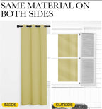 NICETOWN Paler Yellow Blackout Curtains for Bedroom (1 Pair, 42 x 63 inches), Farmhouse Thermal Insulated Room Darkening Drapes for Windows