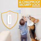 Home Security Door Lock Door Reinforcement Lock Door Locks for Kids Safety Flip Door Lock Latch Childproof Night Lock Door Security Front Door Child Safety Lock High Security Locks for Doors Inside