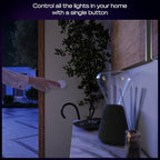 PHILIPS Hue Wireless Smart Light Switch Button, White, 1 Pack, Portable and Battery Powered, Smart Home Control, Requires Hue Bridge, Easy, No-Wire Installation
