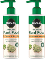 Miracle-Gro Indoor Plant Food for Cactus and Succulent, Liquid Plant Food for Indoor Succulents and Cactus, 8 fl. oz., 2-Pack