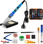 Soldering Iron Kit, 80W 110V Upgraded Digital Electric Solder Irons, with LCD Display, 39-in-1 Adjustable Temperature Welding Tool for Metal, Jewelry Electrical Repairs, DIY