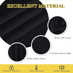 NICETOWN Black Blackout Living Room Curtain 102 inches Long, Grommet Thermal Insulated Cold/Light/Sound Blocking Window Drape for Bedroom/French Door (W66 x L102, 1 Panel)