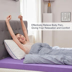 SINWEEK 4 Inch Gel Memory Foam Mattress Topper Ventilated Soft Pressure Relieve Mattress Pad, Breathable Bed Topper, CertiPUR-US Certified, Queen Size