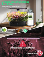 LETPOT LPH-Lite Hydroponics Growing System, 12 Pods Smart Herb Garden Kit Indoor, Indoor Garden, APP & WiFi Controlled, with 24W Growing LED, 5.5L Water Tank, Pump System, Automatic Timer