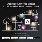 PHILIPS Hue Wireless Smart Light Switch Button, White, 1 Pack, Portable and Battery Powered, Smart Home Control, Requires Hue Bridge, Easy, No-Wire Installation