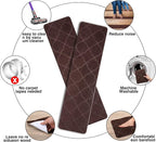 Stair Treads for Wooden Steps 15pcs - 8x30in Carpet Stairs Runner Indoor Non-Slip Stair Mats for Kids Elders and Pets