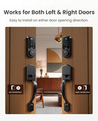 DESLOC B200 Keyless Entry Door Lock with Handle Set, Smart Locks for Front Door, Deadbolt Smart Lock, Front Door Locks Set, Electronic keypad Deadbolt with Handle, 12 Months Battery, IP54