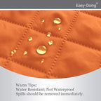 Easy-Going Sofa Slipcover Reversible Loveseat Sofa Cover Couch Cover for 2 Cushion Couch Furniture Protector with Elastic Straps for Pets Kids Dog Cat (Oversized Loveseat, Orange/Black)