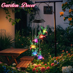 Easter Basket Stuffers Gifts for Her Mom Grandma, Mother Birthday Gardening Hummingbird Gifts for Women, Winzwon Wind Chimes Solar Lights Outdoor Decor for Garden Patio Yard Porch