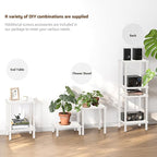 TUTOTAK End Table, Side Table, Nightstand, 2-Tier Storage Shelf, Sofa Side Table for Small Space, Living Room, Bed Room TB01BMW034
