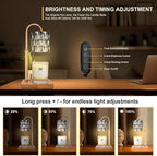 Candle Warmer Lamp with 3 Bulbs, Adjustable Height Dimmable Candle Warmer with Timer, Compatible with Large Jar Candles, Candle Lamp with Charming Gift Box Ribbon for Her/Him