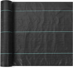 VEVOR 4FTx300FT Premium Heavy Duty Weed Barrier Landscape Fabric, 3.2OZ Woven Geotextile Fabric Under Gravel, High Permeability for Weed Blocker Weed Mat, Driveway Fabric, Weed Control Garden Cloth