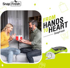 SnapFresh Cordless Electric Scissors, 4V Electric Mini Box Cutter, Carpet & Cardboard Cutter Tool with a Replacement Blade/Charger, Rotary Cutter for Cardboard Packages Leather Plastic （Green）