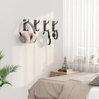 pickpiff Adhesive Wall Coat Hooks - Heavy Duty Stick-On Door Hanger, Metal Hook for Hanging Towel,Purse, Robe, Backpack, Jacket, Clothes - for Bathroom,Dorm, Closet, Kitchen - Black, 4 Pack