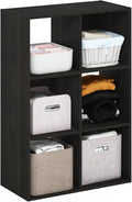 Furinno PELLI Closet Organizers and Storage, 6-Cube Closet Organizer, Open Shelf Closet Storage, for Wardrobe, Bedroom, Living Room, Espresso