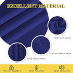 NICETOWN Blackout Curtains Panels for Bedroom - 3 Pass Microfiber Noise Reducing Thermal Insulated Solid Ring Top Blackout Window Drapes (2 Panels, 66 x 84 Inch, Navy Blue)