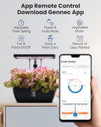 iDOO Hydroponics Growing System Kit 12Pods WiFi, Christmas Gifts for Women Mom, Indoor Herb Garden with LED Grow Light for Home, Built-in Fan, AutoTimer, 6.5L Large Tank Plant Germination Kit, Black