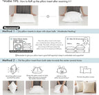 MIULEE 18x18 Inch Throw Pillow Insert Set of 4,Premium Pillow Stuffer Sham Square for Decorative Cushion Bed Couch Sofa